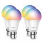 TP-Link L530B Tapo Smart Wi-Fi Multicolour Light Bulb w/ Dimmable Light - 4 Pack